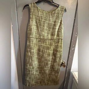 DRESS barn green sleeveless dress
